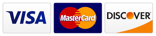 image of credit cards accepted by Erv Smith Services: Visa, MasterCard & Discover